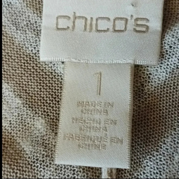 Chico's linen blend drop shoulder semi sheer striped pullover minimalist 8 - Picture 8 of 9